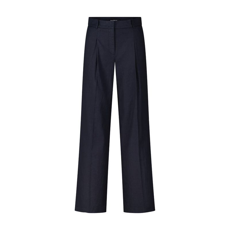 Cambio Wide Leg Stoffhose mit Leinen Damen