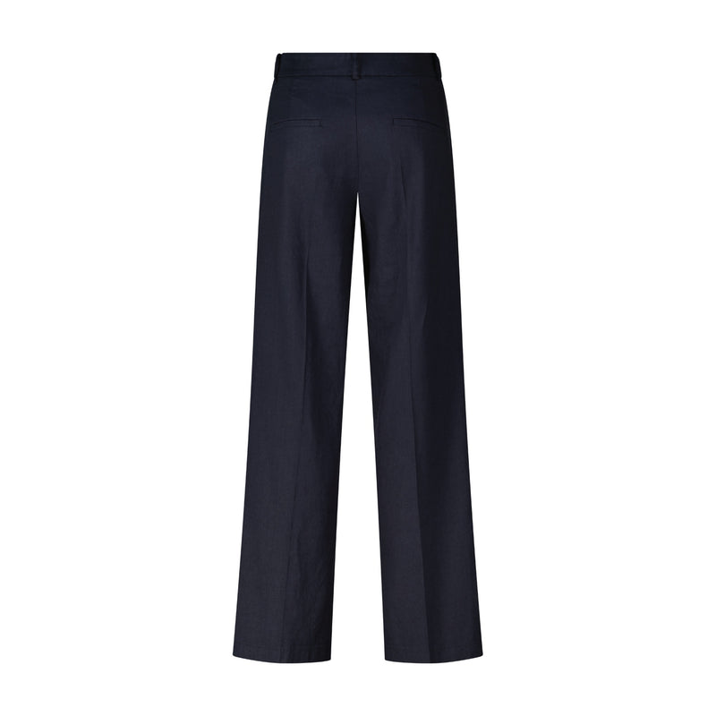 Cambio Wide Leg Stoffhose mit Leinen Damen