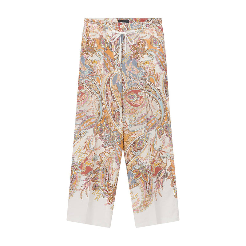 Cambio Hose Adrienne mit floralem Muster Damen