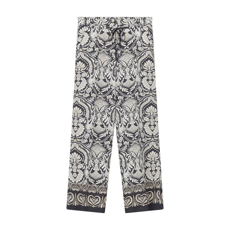 Hose Adrienne mit floralem Muster 44/33 / Multicolor