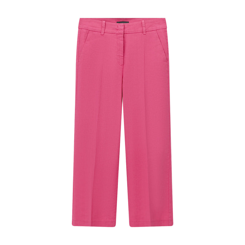 Stoffhose California aus Leinenmix 44/27 / Pink