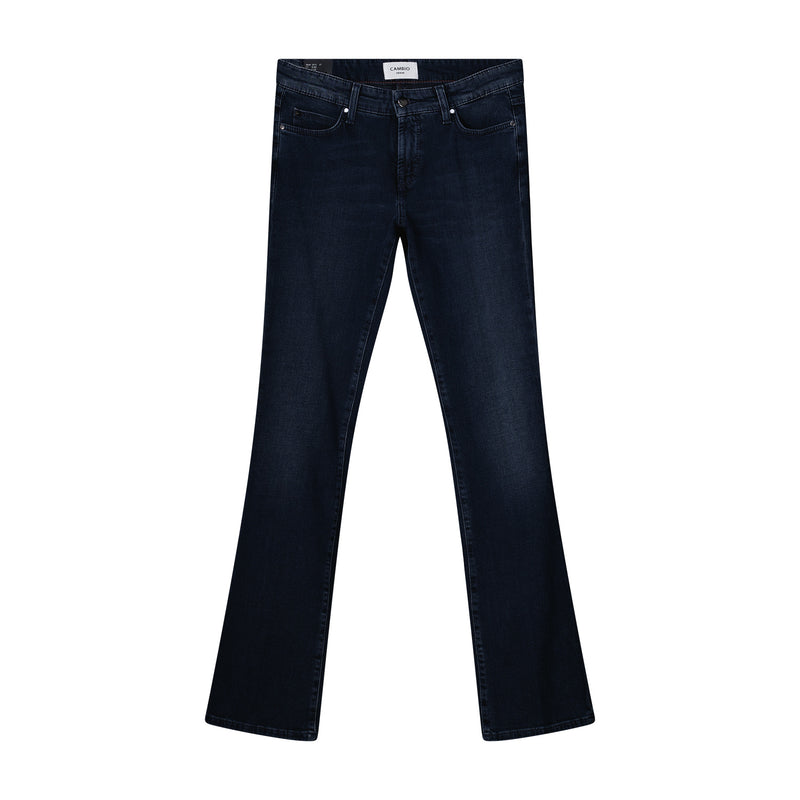 Flared Jeans aus Baumwolle 44/33 / Dunkelblau