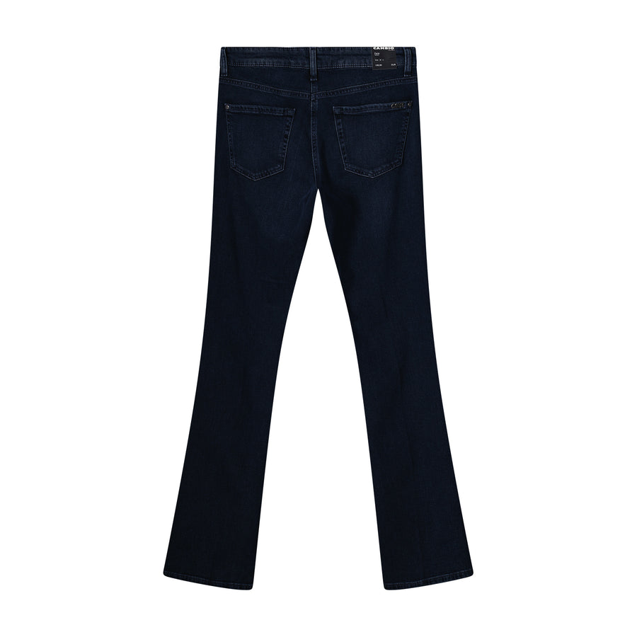 Flared Jeans aus Baumwolle 44/33 / Dunkelblau