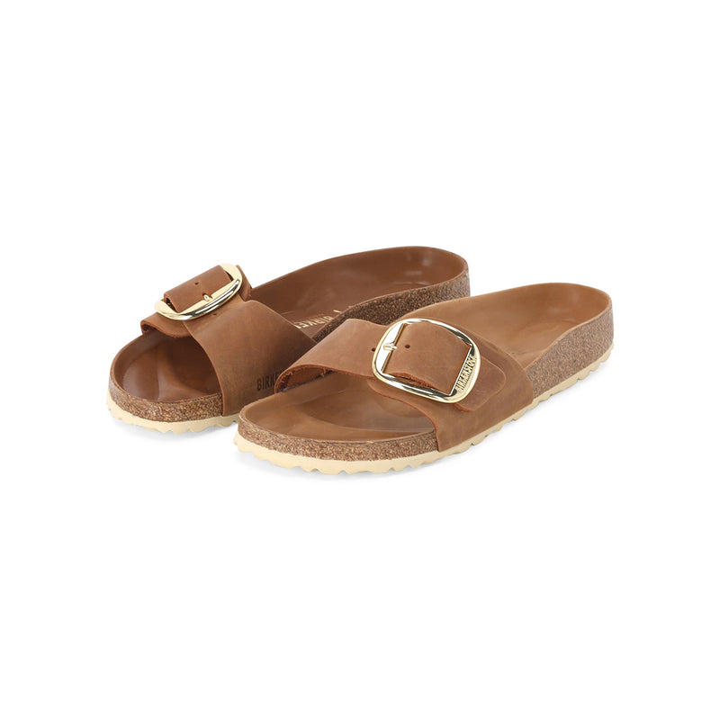 Sandale Madrid Big Buckle Natural Leather 42 / Braun