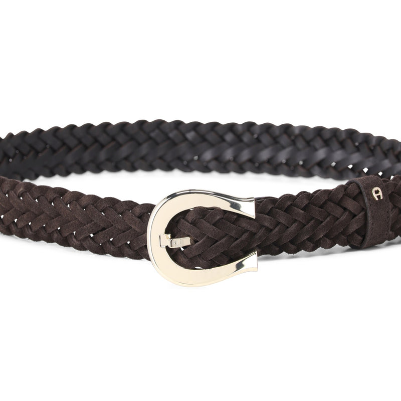 Aigner Geflochtener Gürtel aus Veloursleder Damen