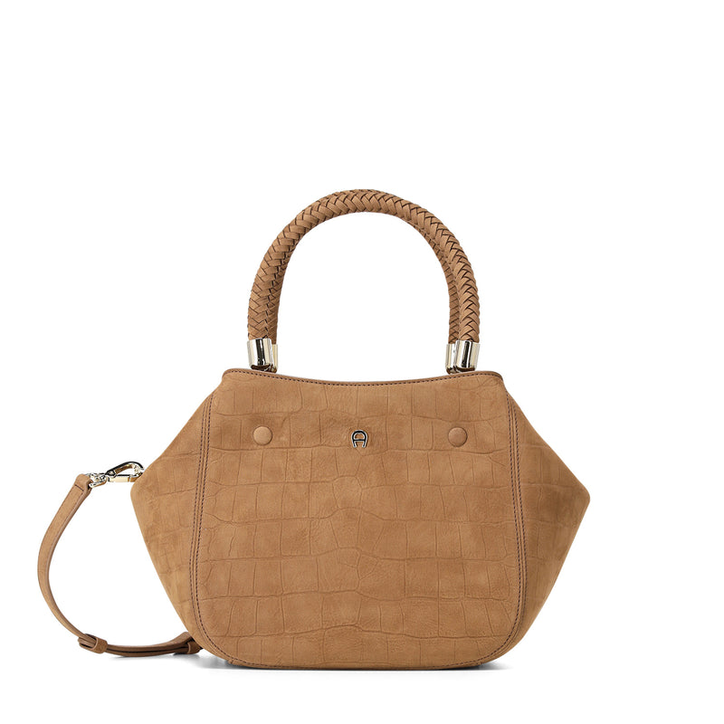 Handtasche Carré Soft Croco One Size / Braun
