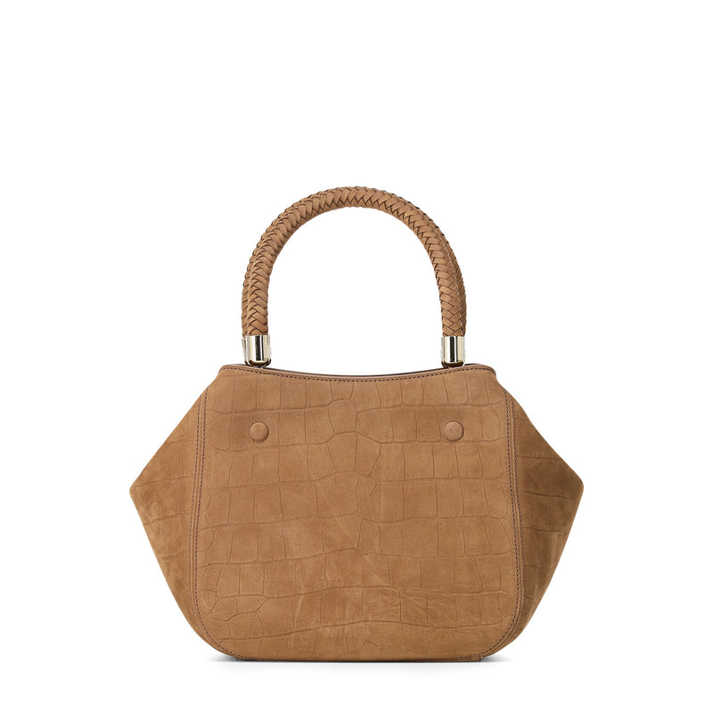 Handtasche Carré Soft Croco One Size / Braun