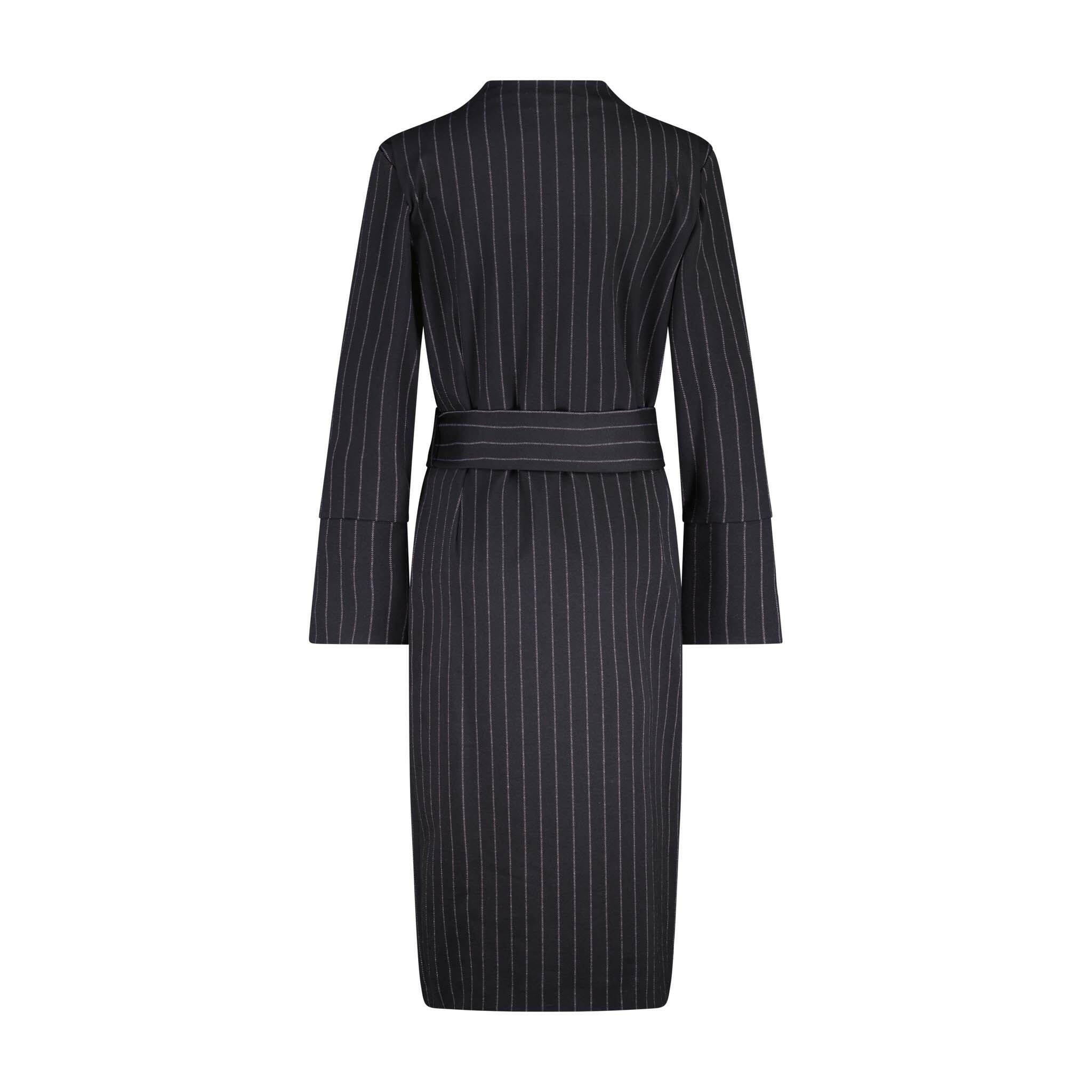 Jersey-Kleid im Nadelstreifendesign