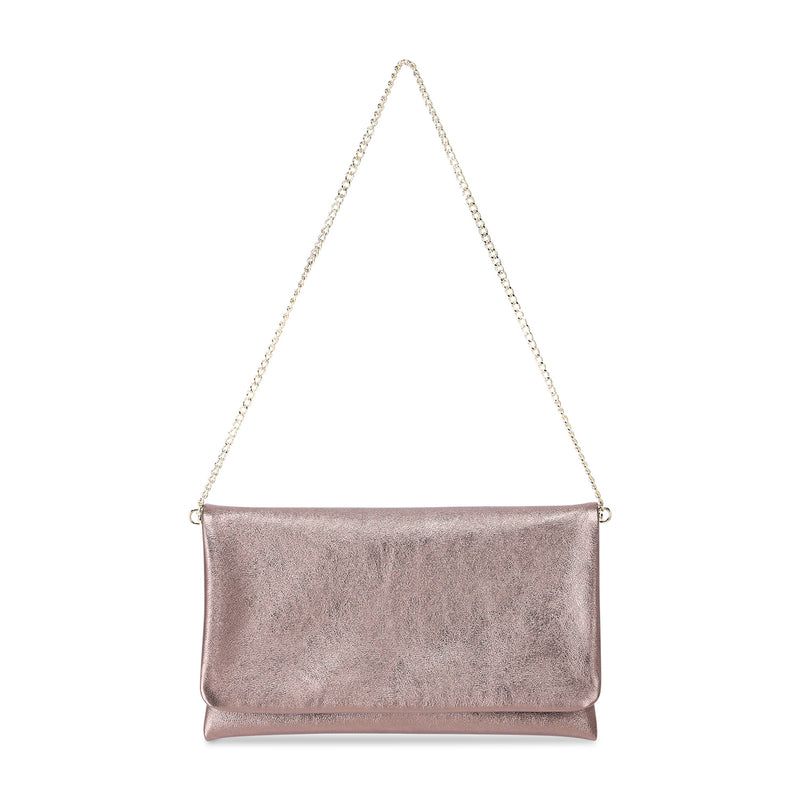 Clutch Mimosa aus Leder One Size / Braun
