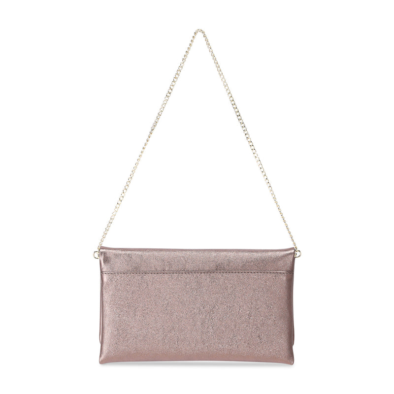 Clutch Mimosa aus Leder One Size / Braun