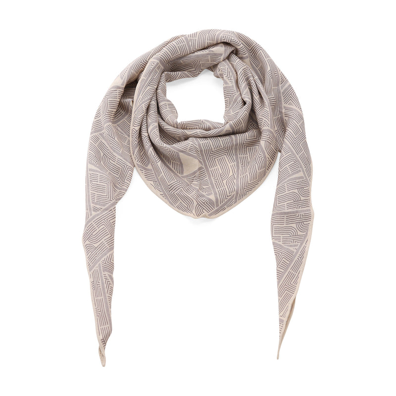 Tuch aus Kaschmir und Seide One Size / Beige