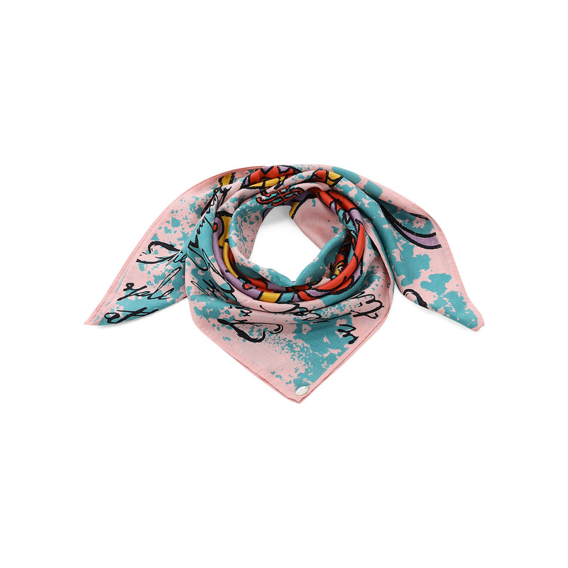 Tuch aus Seide One Size / Rosa