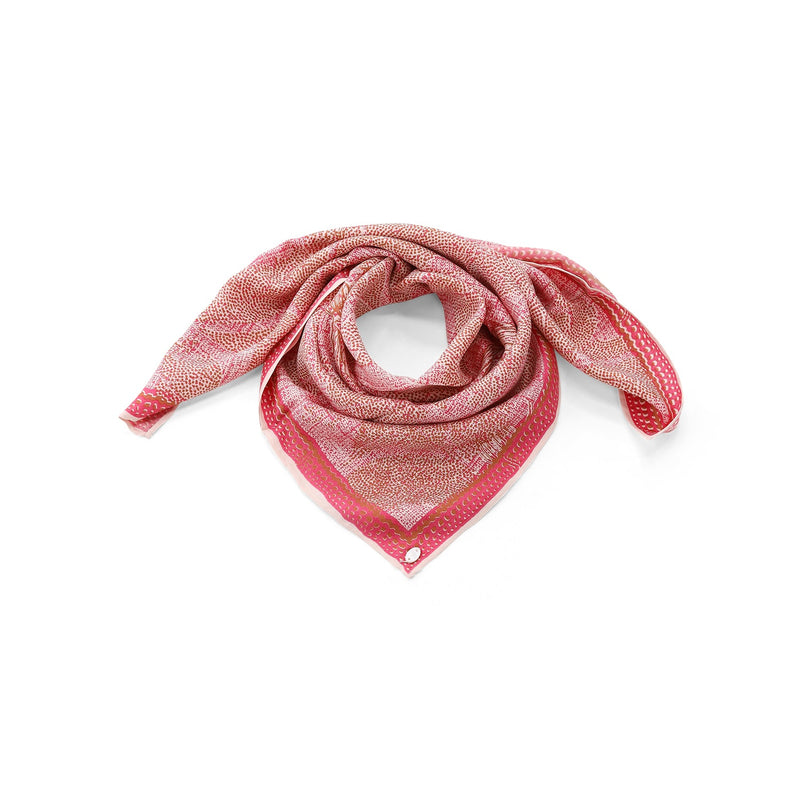 Tuch aus Seide . / Pink