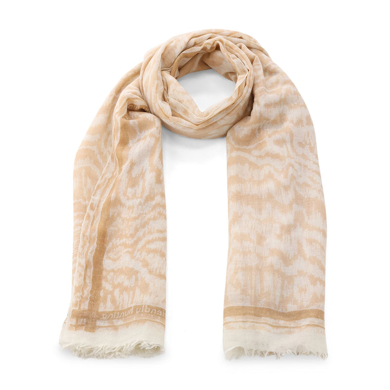 Schal aus Kaschmir . / Hellbraun