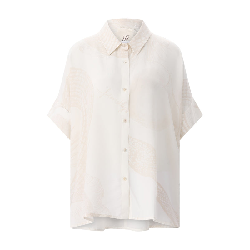 Friendly Hunting Bluse aus Seide Damen