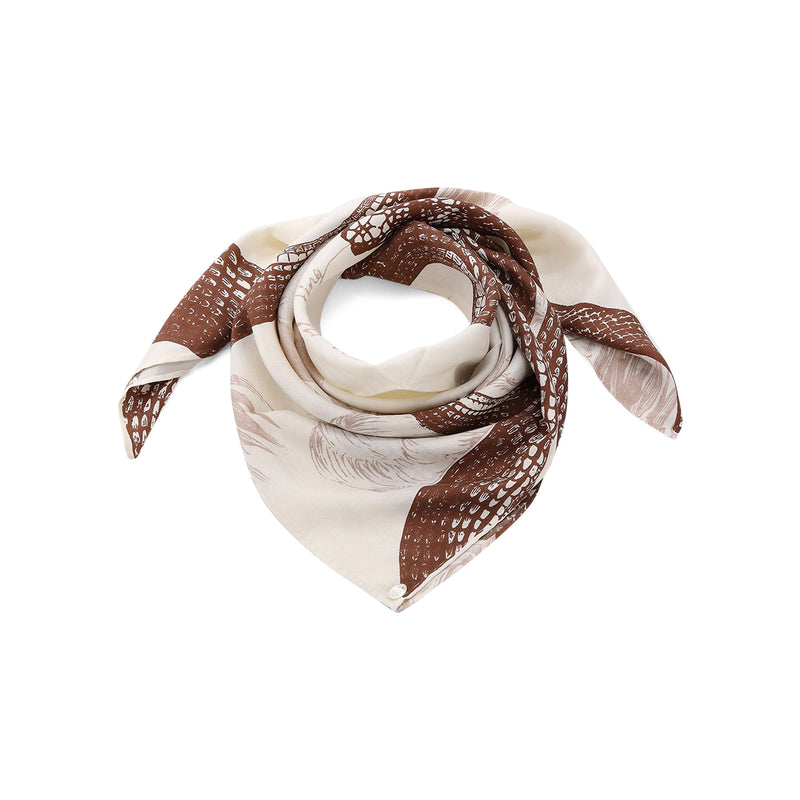 Tuch Garden Eden aus Seide One Size / Beige