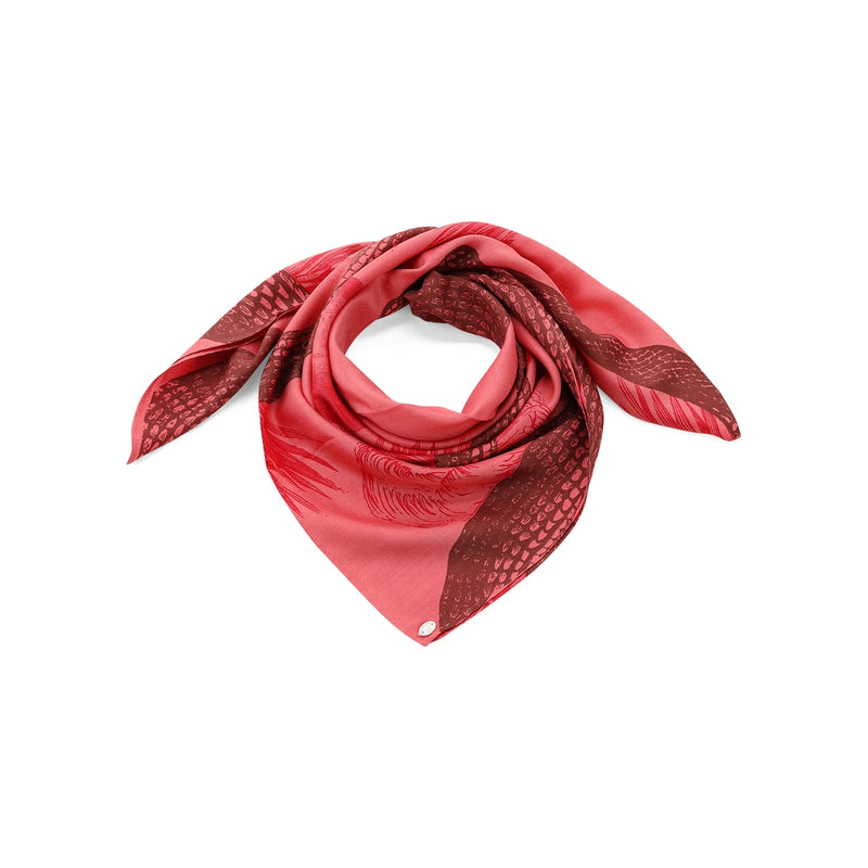 Tuch Garden Eden aus Seide One Size / Rot