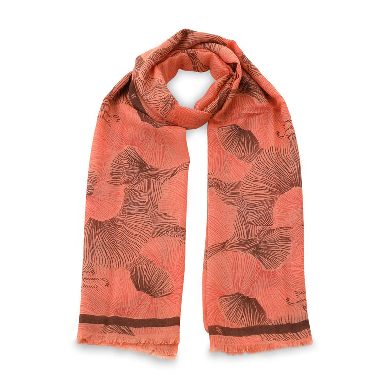 Schal Fluid aus Kaschmir One Size / Orange