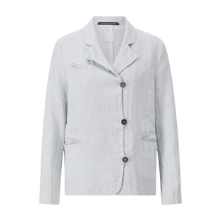Casual Blazer aus Leinen L / Hellgrau
