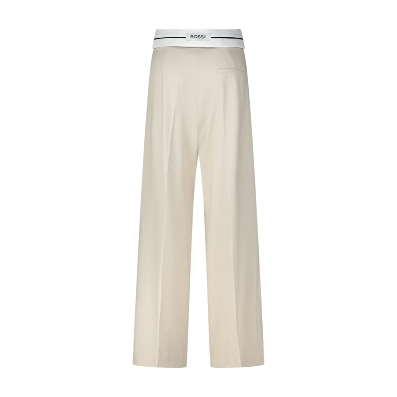 ROSSI Bundfaltenhose Noa Collar Damen