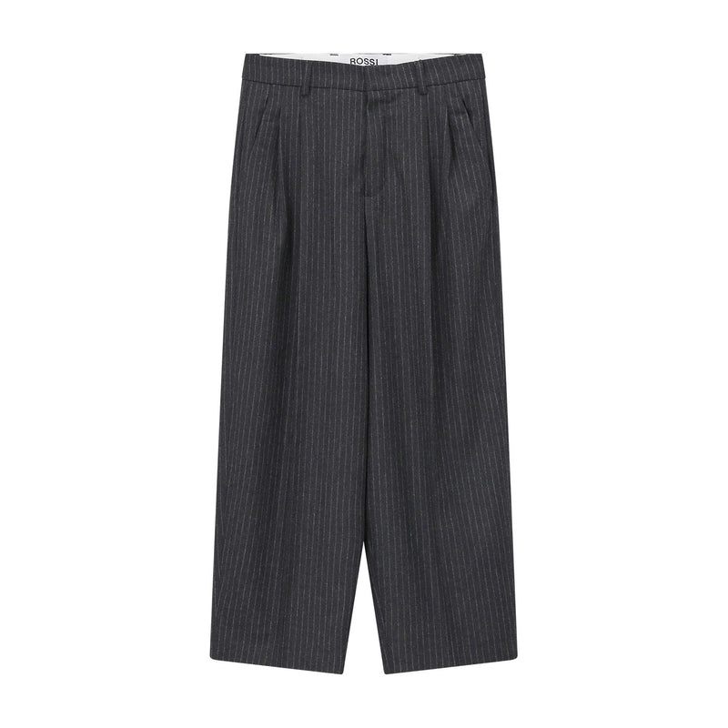 Hose aus Woll-Mix L / Anthrazit