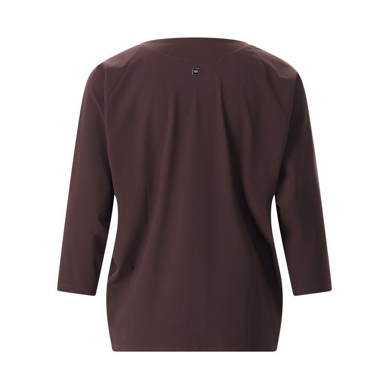 3/4-Arm T-Shirt Grazia aus Jersey 46 / Dunkelbraun