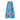 Maxirock mit Blumenprint 44 / Blau