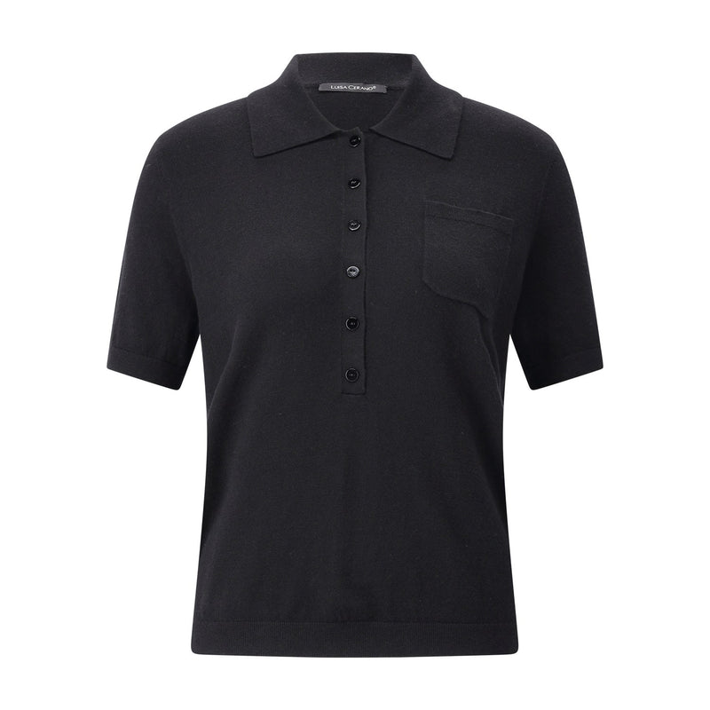 Luisa Cerano Poloshirt aus Woll-Mix Damen