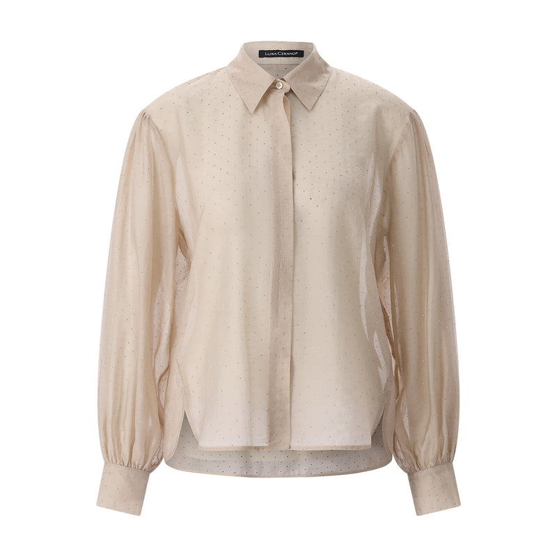 Luisa Cerano Hemdbluse mit Strass Damen