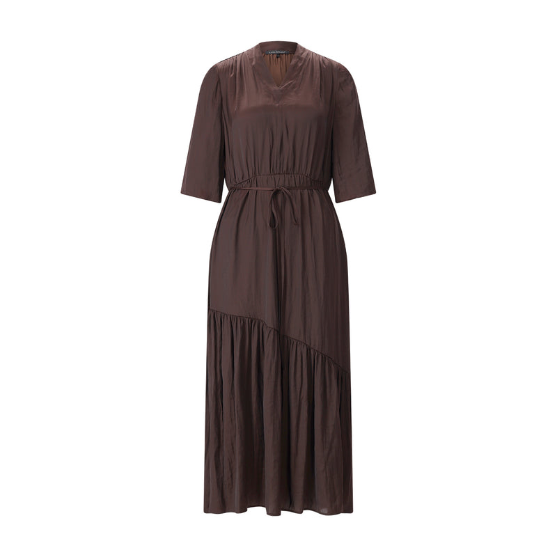 Luisa Cerano Midikleid aus Satin Damen