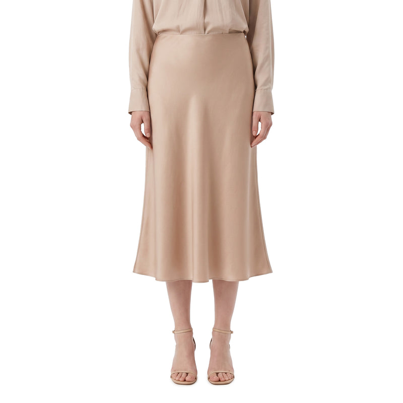 Luisa Cerano Maxirock aus Satin Damen