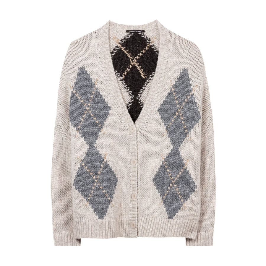 Strickjacke aus Alpaka-Woll-Mix