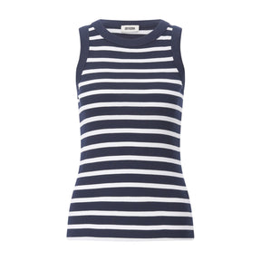 Gestreiftes Top Olina XL / Schwarz