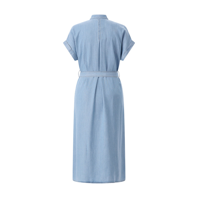 Midikleid im Denim-Look 44 / Blau