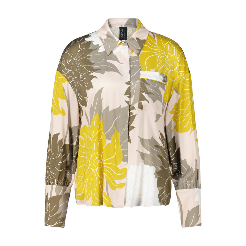 Marc Cain Seidenbluse mit floralem Muster Damen