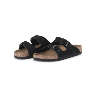 Sandale Arizona aus Veloursleder 46 / Schwarz