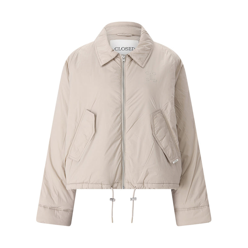 Jacke mit Logo L / Beige