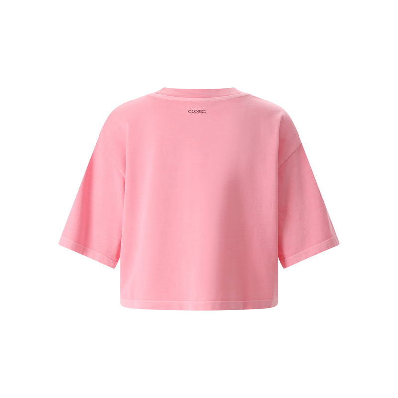 T-Shirt mit Print L / Rosa