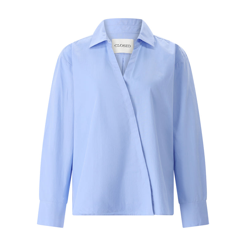 Hemdbluse aus Baumwolle XL / Blau