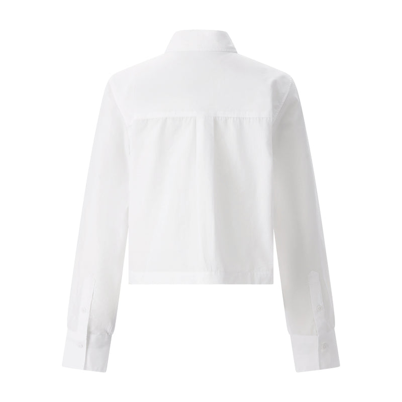 Hemdbluse aus Baumwolle L / Weiß