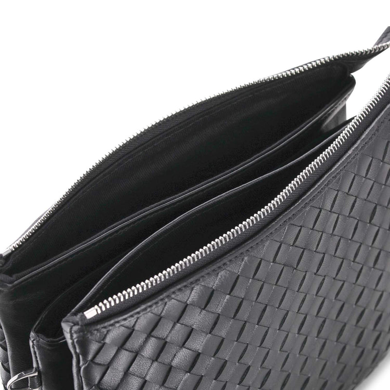 Abro Umhängetasche Threefold aus geflochtenem Leder Damen