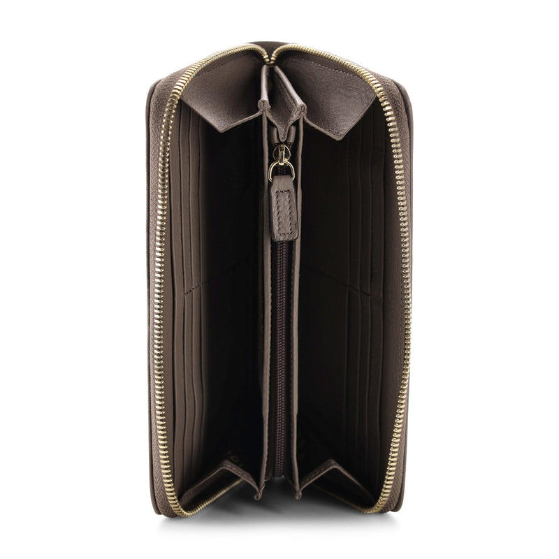 Abro Großes Portmonnaie aus Leder Damen