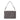 Schultertasche Twist aus Veloursleder One Size / Dunkelgrau