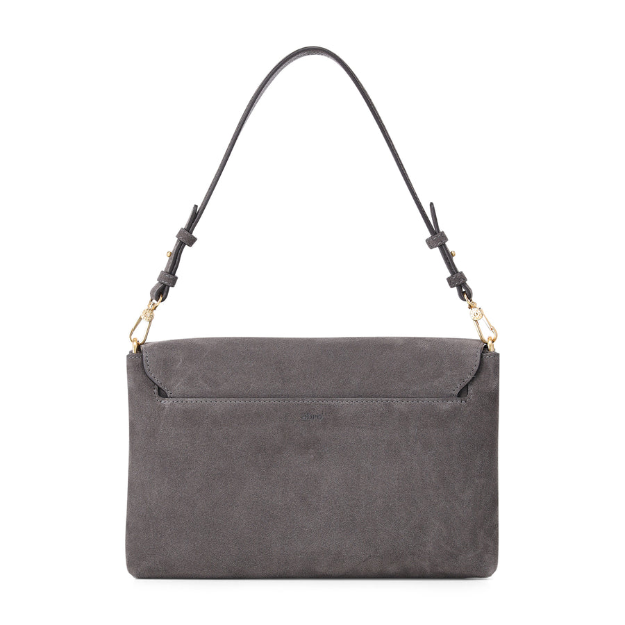 Abro Schultertasche Twist aus Veloursleder Damen