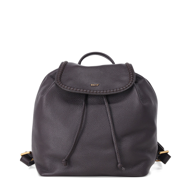 Rucksack Signature aus Leder One Size / Dunkelbraun