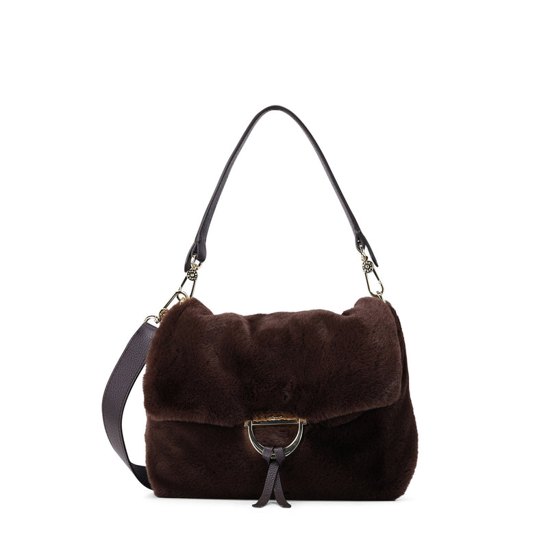 Schultertasche Temi One Size / Dunkelbraun