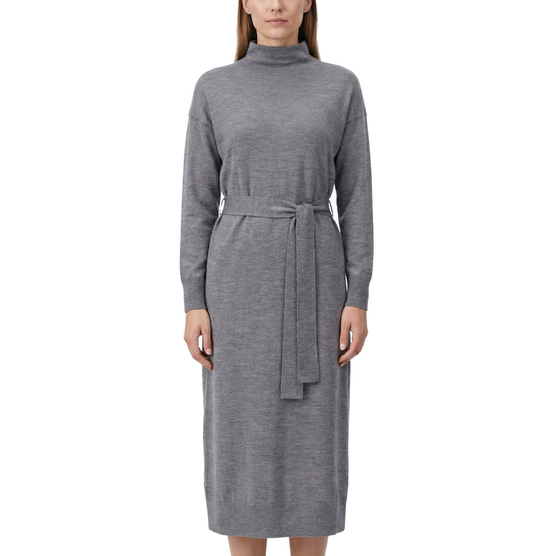 Long knitted dress made of merino wool