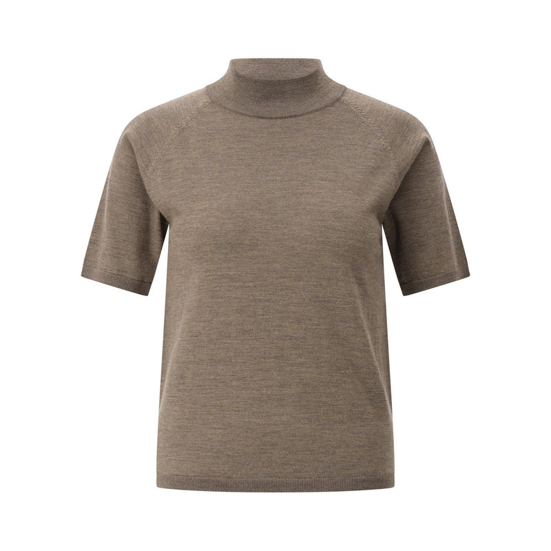 HEMISPHERE Kurzarmpullover aus Merinowolle Damen