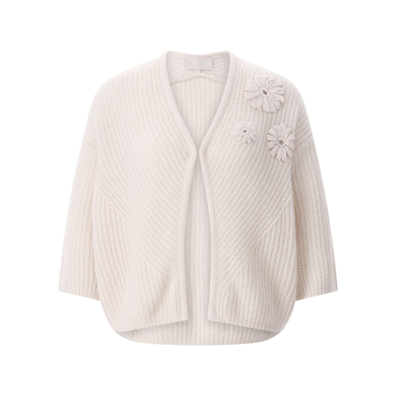 Cardigan aus Kaschmir-Mix 42 / Creme
