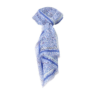 Tuch mit Herzmuster One Size / Blau